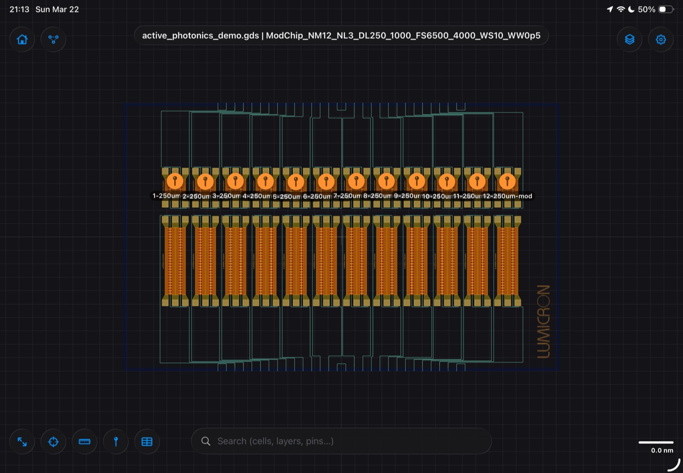 Lumicron on iPad — screenshot 2